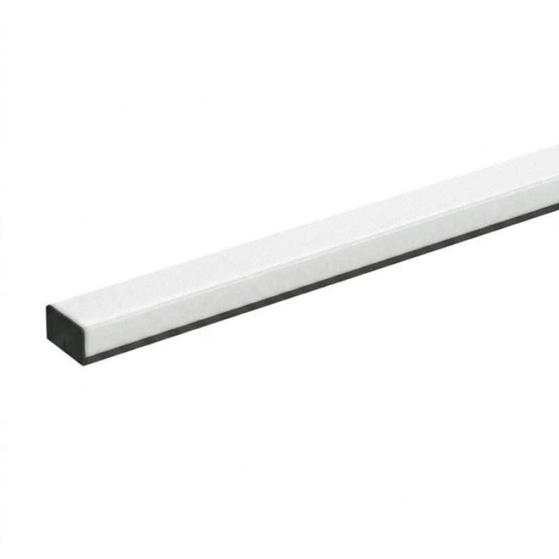 Luminária Linear Stella Sobrepor 32 watts 3000K Policarbonato Preto 140° 1200x67x36mm STL25914/30