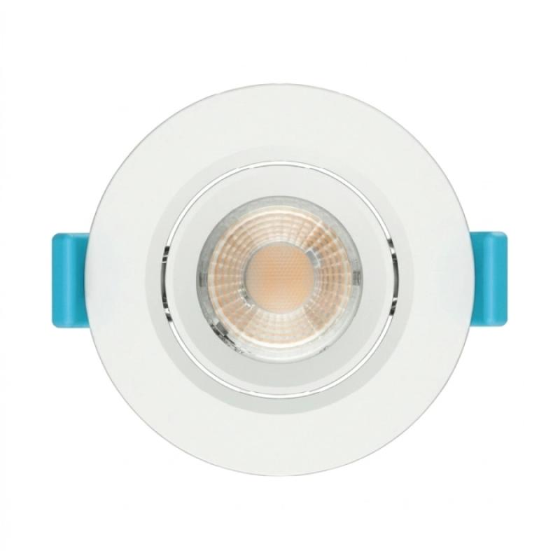 Spot de Embutir Stella Easy 3 watts 3000K Direcionável Redondo Branco MR11 38° Ø75mm STL25910/30