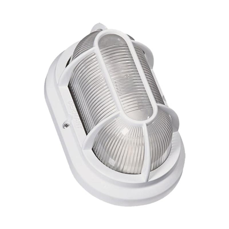 Arandela Germany Tartaruga Munich Alumínio Branco e Vidro 1L E27 196x90x119mm 1500200.11 PREN