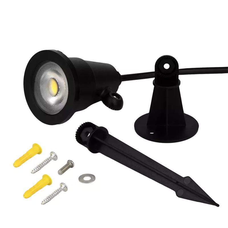 Espeto/Spot Blumenau Easy 5 watts IP65 Preto 3000K Ø60x90mm 21053101