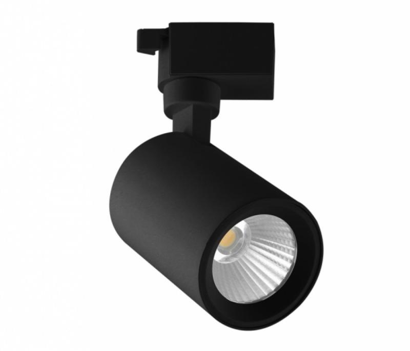 Spot pra Trilho Opus LED 10 watts 3000K Preto Bivolt Ø69mm OPS 36823 PREN