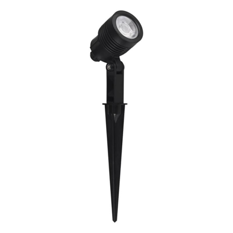 Espeto Jardim Germany Clear LED 6 watt 3000K 38° IP65 Bivolt Preto Ø55x270mm 12086316 PREN