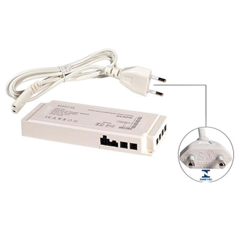 Fonte 12V Nordecor para Móveis 5A 60 watts Bivolt IP20 119x53x20mm 7211 PREN
