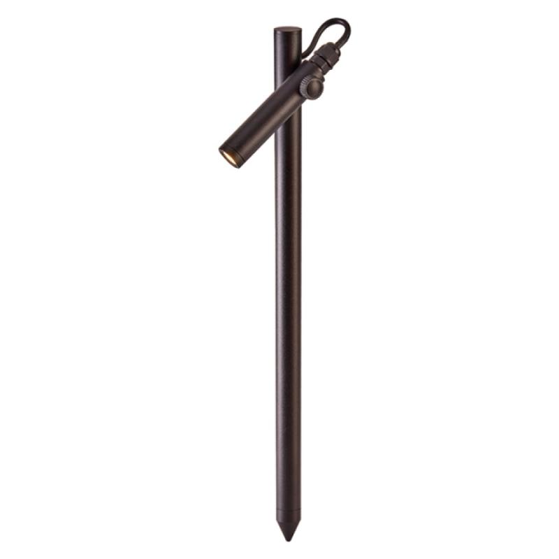 Mini Espeto Nordecor Kewe Preto 1 watt 3000K IP67 36° Bivolt 400mm 6597 PREN