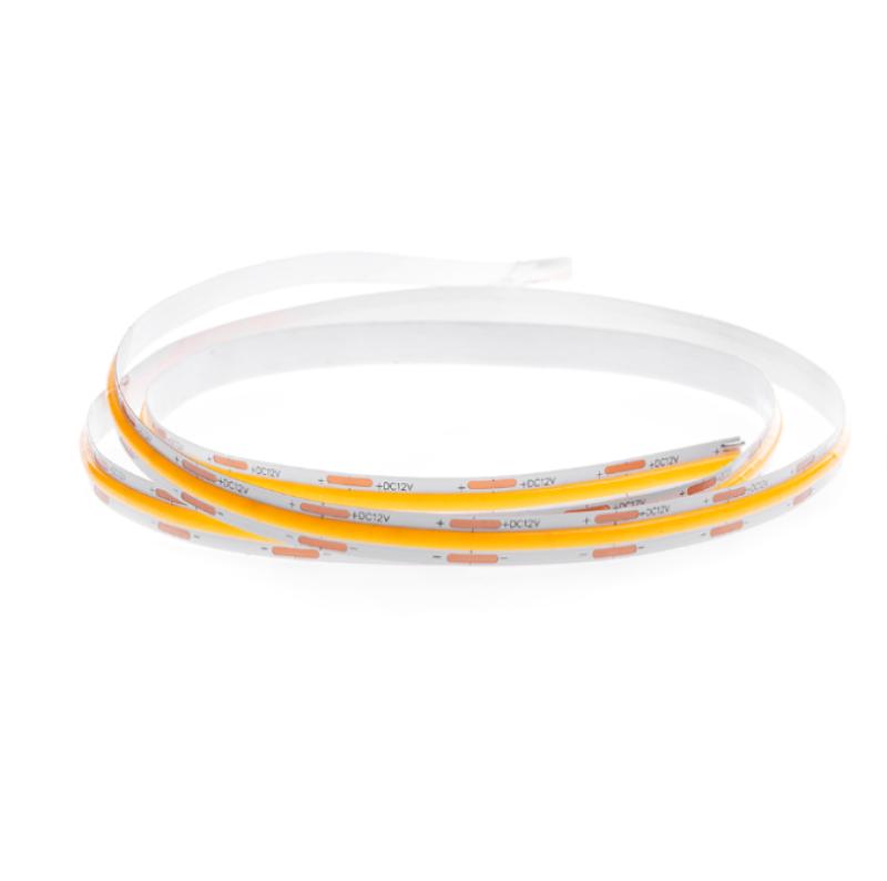 Fita de Led Nordecor 12V Cob 512 Leds/mt 12w/mt IP20 2700K 8mm (Rolo 5 metros) 7053 PREN