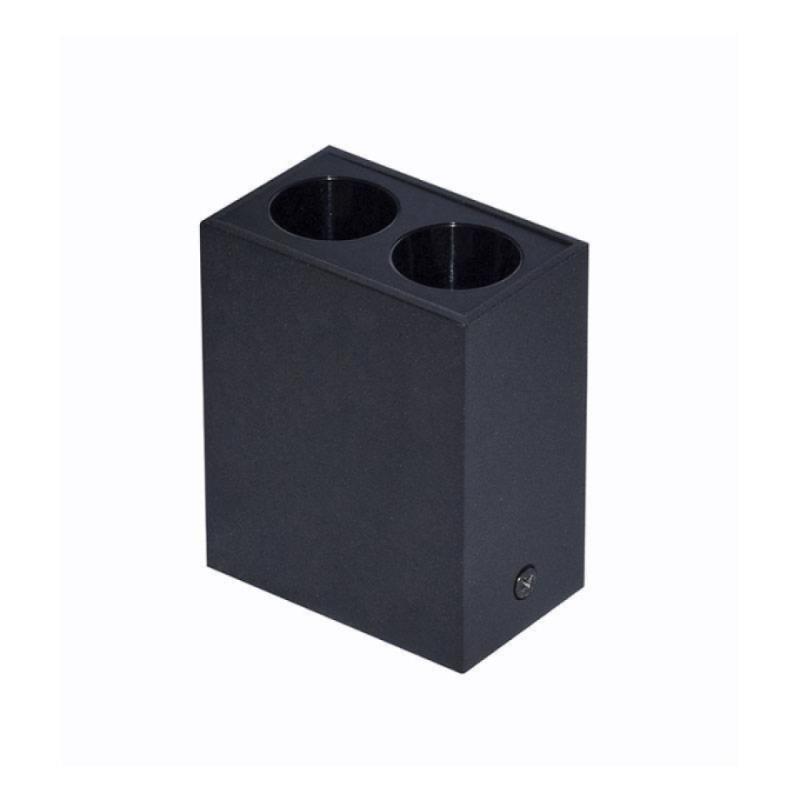  Spot Sobrepor Nordecor Downlight Powerus 2 Focos 4 watts 3000K Preto IRC90 38° Bivolt 55x36x70mm 6398 PREN
