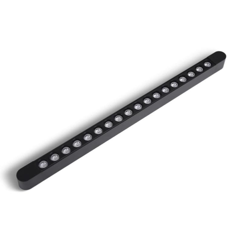 Módulo Magnético Nordecor Kay Pro 18 watts 3000K 24° 48V IRC90 Preto 450x26x26mm 6702 PREN