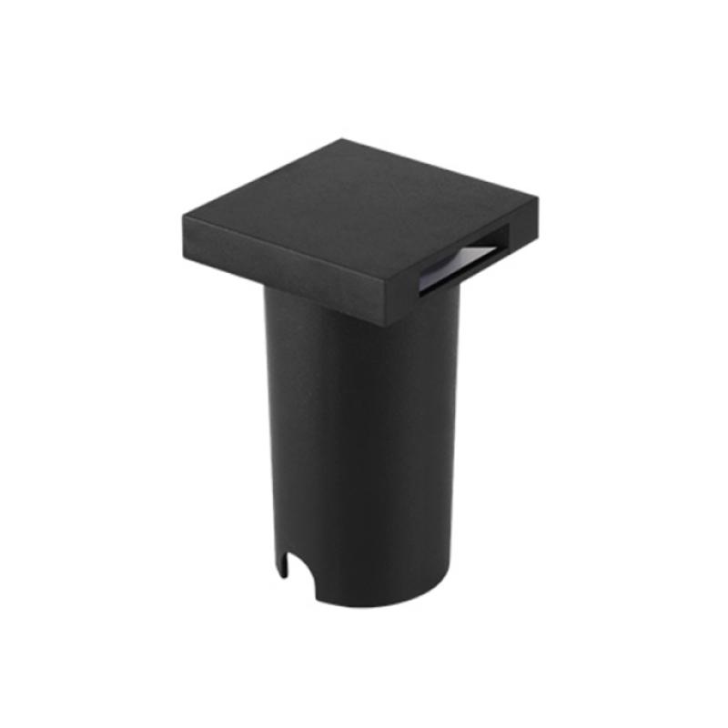 Embutido de Solo Nordecor Eran 0,5 watts IP67 3000K Preto Bivolt 55x55x90mm 6408 PREN