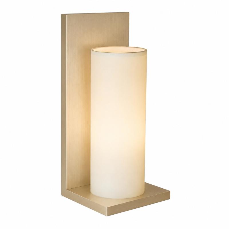 Arandela Union Iluminação em L Madeira CHAMPAGNE e Acrílico 1L E27 150x340x140mm 385.22 PREN