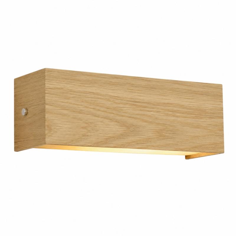 Arandela Union Iluminação Madeira LOURO FREIJÓ e Acrílico 1L E27 300x100x85mm 044.02 PREN
