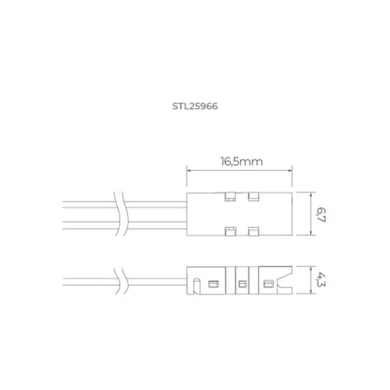 Emenda Stella All Light Conector 2 Fios 5mm 12V EVO STL25966