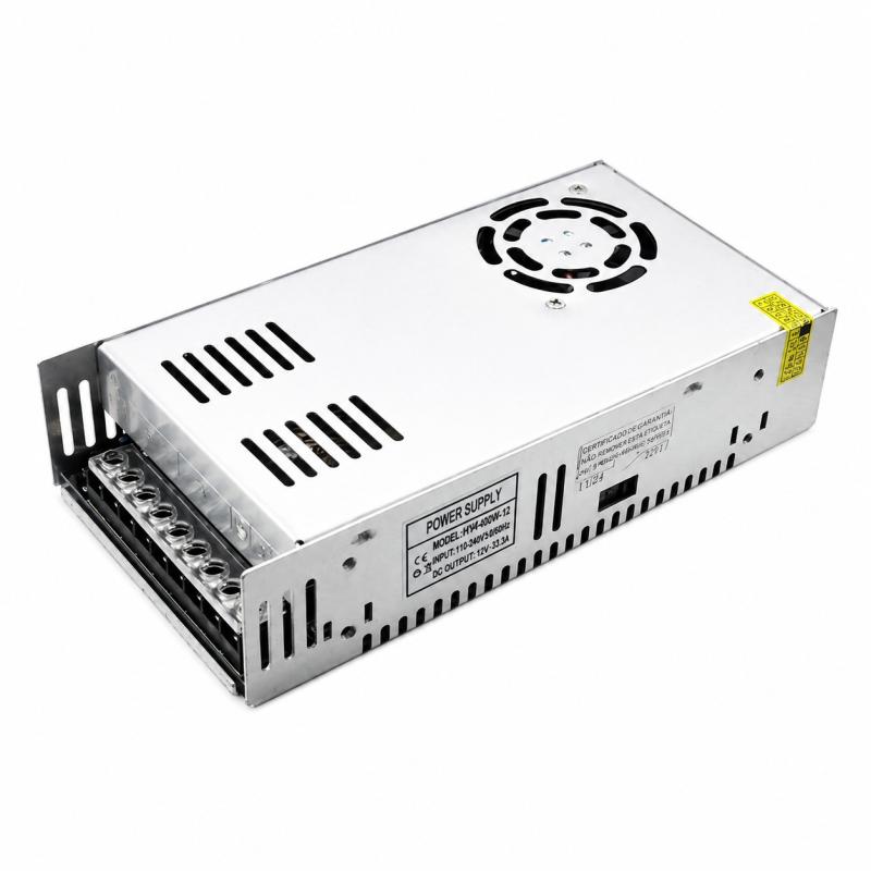 Fonte 12V Nordecor Chaveada 50A 600 watts com Cooler 215x113x50mm 7235 PREN