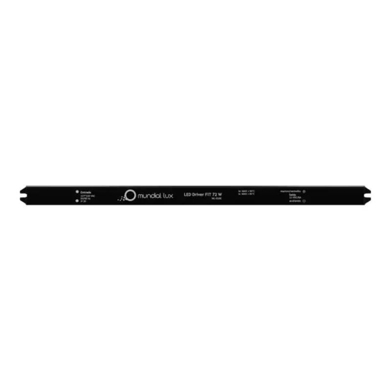 Fonte 12V Slim Mundial 72 Watts IP20 6A Bivolt 282x18x18xmm ML-0100 PREN