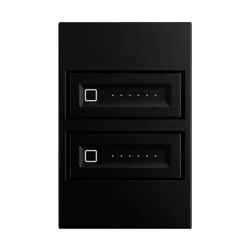 Dimmer Stella S. Touch 0-10V Duplo Policarbonato Preto STO24005PTO