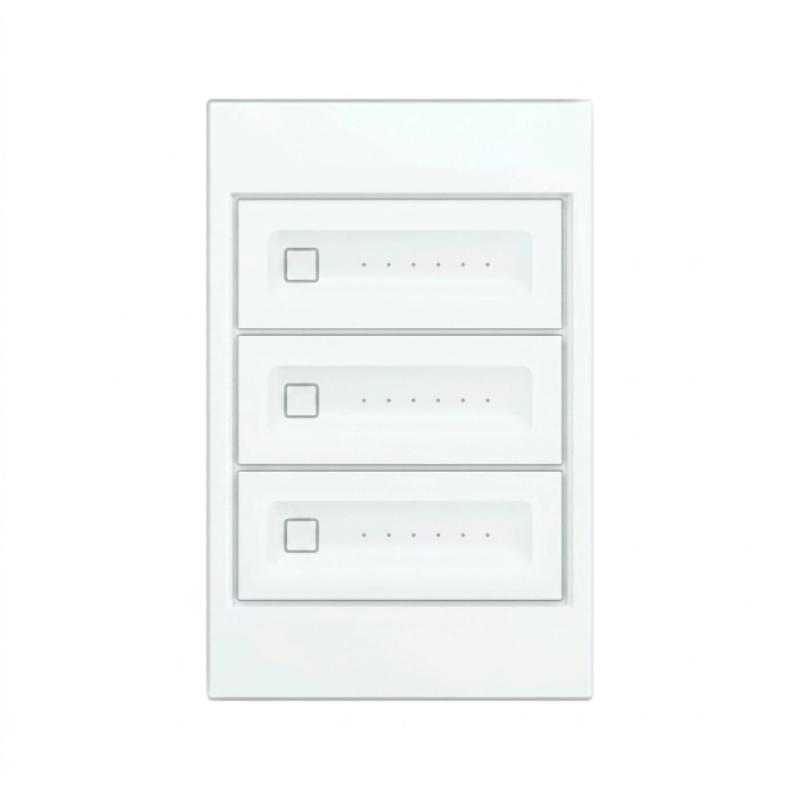 Dimmer Stella S. Touch 0-10V Triplo Policarbonato Branco STO25006BR