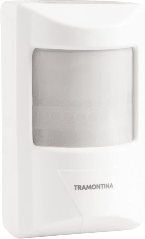 Sensor de Presença Tramontina Branco Articulado Fotocélula Frontal 180° PREN