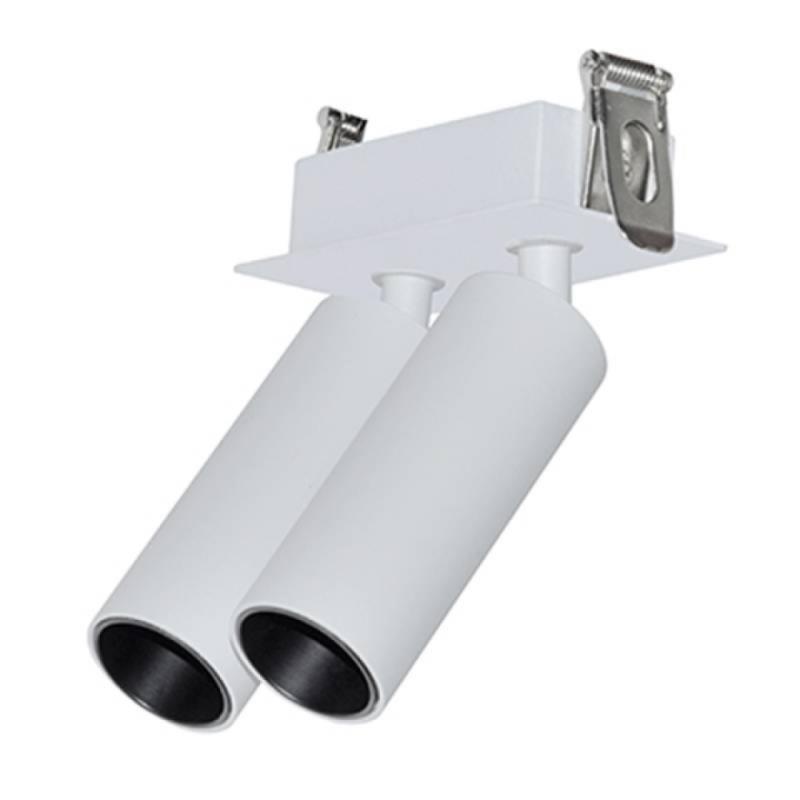 Spot Embutido Nordecor Kona Duplo 3 watts 2700K 24° Sof Branco Ø30x80mm IRC97 Bivolt 6464 PREN