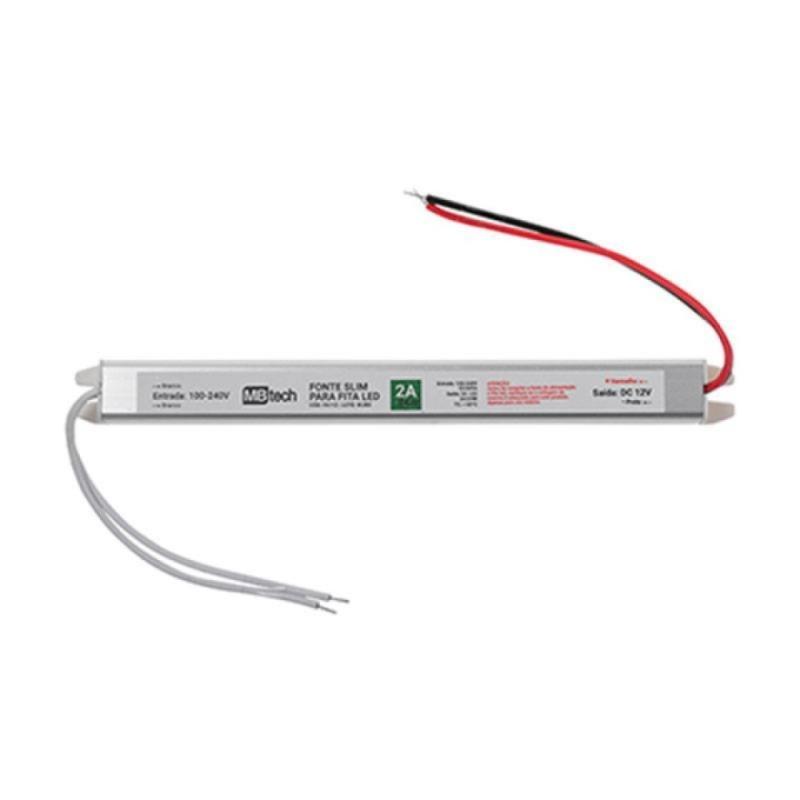 Fonte 24V Slim Nordecor 1A 24 watts IP20 (Ultra Fina) 7066 PREN