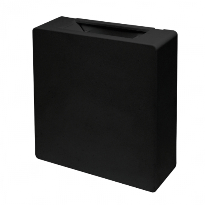 Arandela Pix Slim Quadrado Preto Facho Duplo Ajustável 3 watts 3000K 120x120x30mm 36506543 PREN