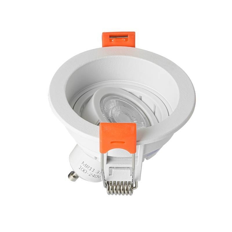 Spot Embutir Nordecor Loyo Redondo 1L Mini Dicroica MR11 Branco Ø72mm 6932 PREN