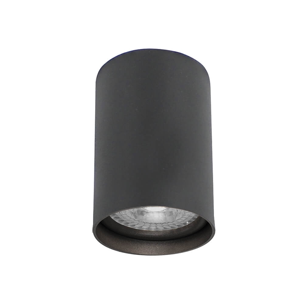 Plafon Sobrepor Newline Lisse II PRETO 1L Dicróica MR16 Ø57x85mm SPL03020 PREN