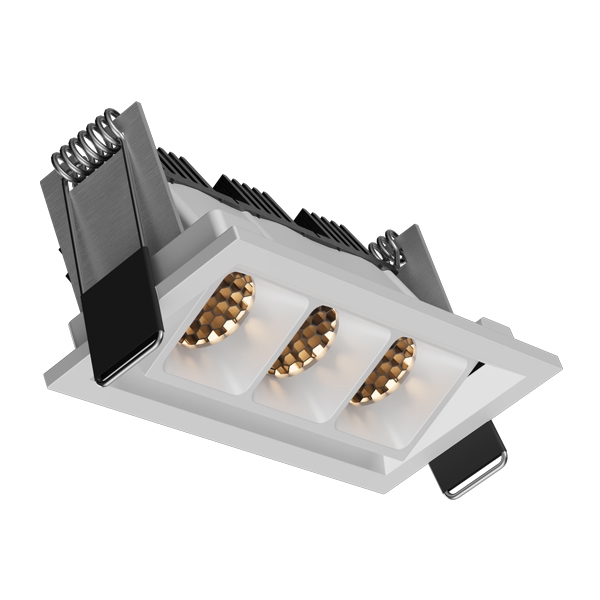 Embutido Newline Articulado New Pixel 3 Focos 30° Antiofuscante 12 watts Bivolt 102X50X50mm HEM03044LED