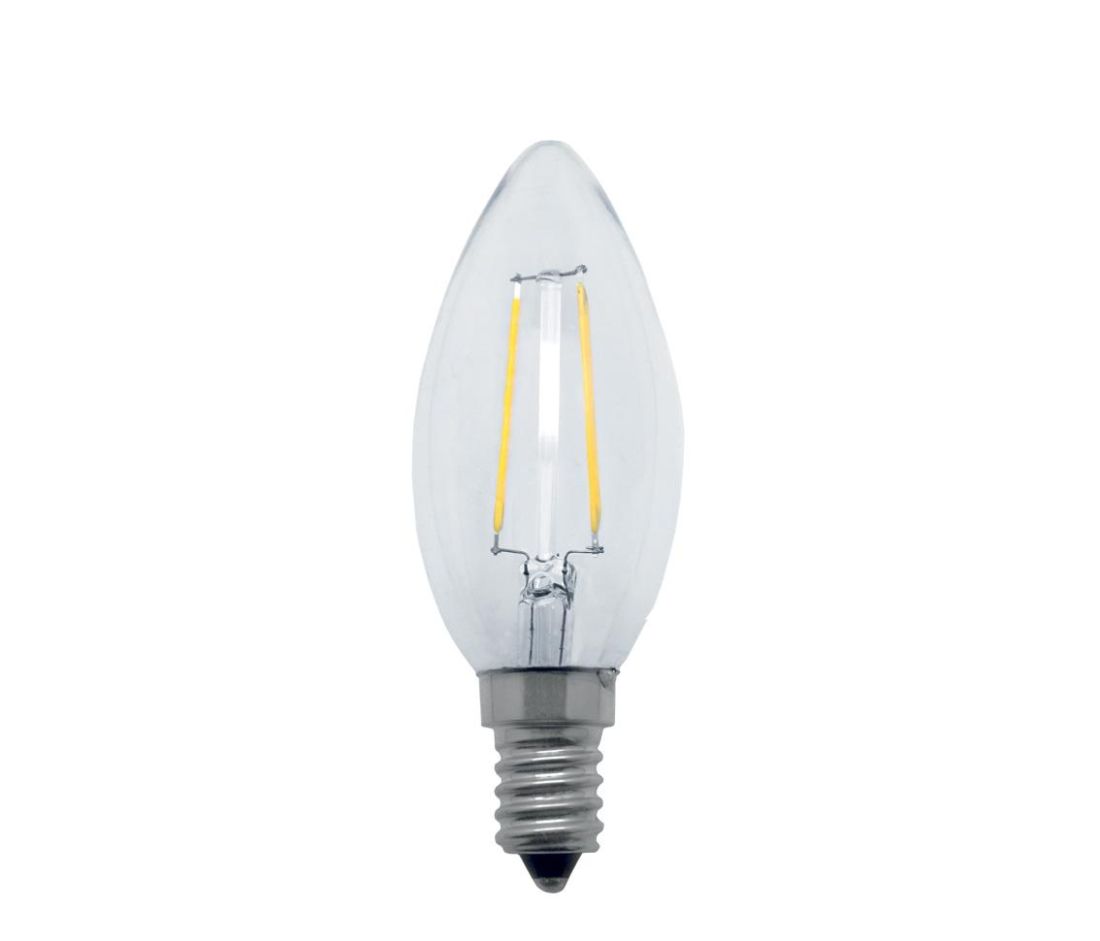 Lâmpada Opus Vela Lisa Filamento Bivolt 4 watts E14 2400K Ø35x96mm OPS 31835 PREN