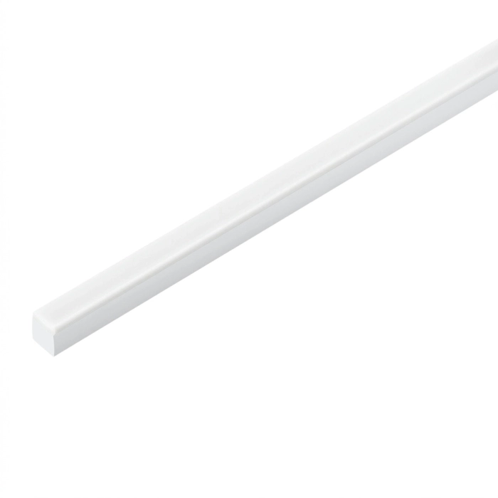 Perfil de Sobrepor Wave Stella Branco Alumínio 1 Metro 22mm STL25504BR