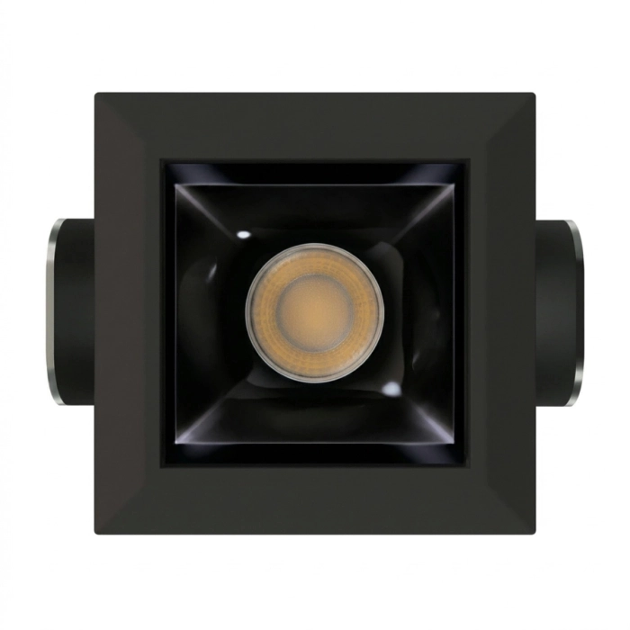 Spot de Embutir Stella Square Micro PT e Black Piano 15° IRC90 3W 2700K 50x44x44mm STL25366PTO-BP/27
