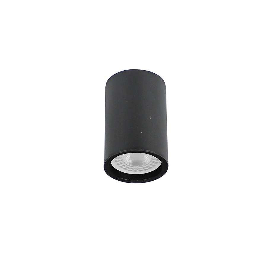 Plafon Sobrepor Newline Lisse PRETO 1L Dicróica MR16 Ø56x85mm PL03006 PREN