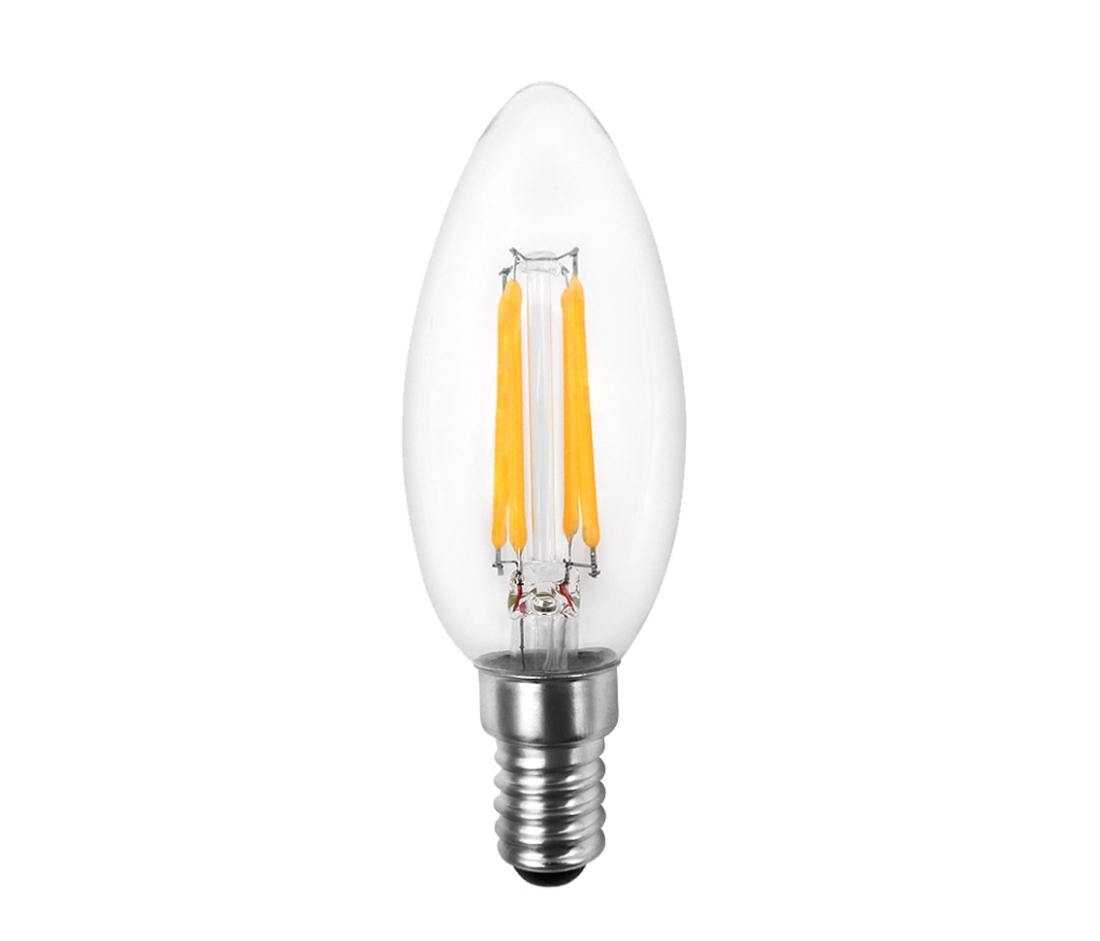 Lâmpada Opus Vela Lisa Filamento Bivolt 4 watts E12 2400K Ø35x96mm OPS 36878 PREN