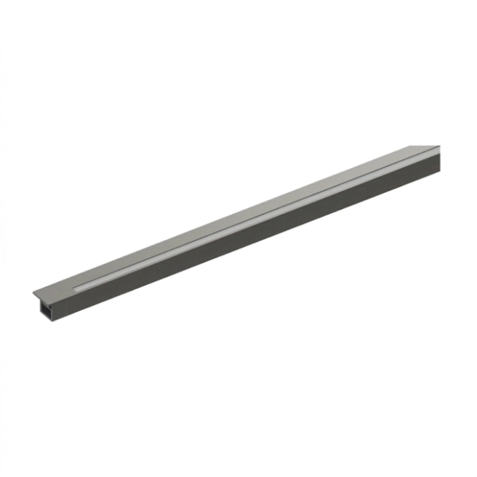 Perfil de Embutir Móbili Narrow Angle Stella Cinza Escuro 60° 10,1x1000x11,6mm STL25359GR