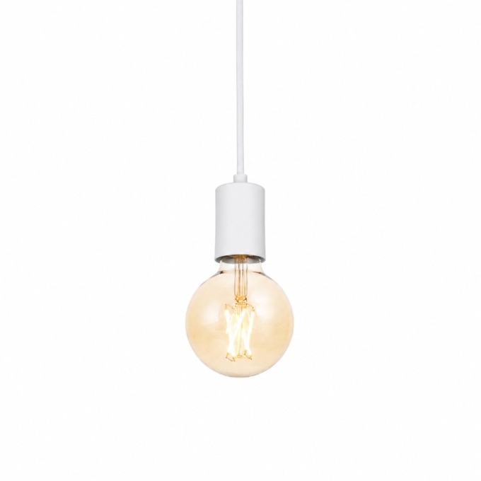 Pendente Itamonte Socket BRANCO 1L E27 Ø45mm Cabo:1500mm 136/1 PREN