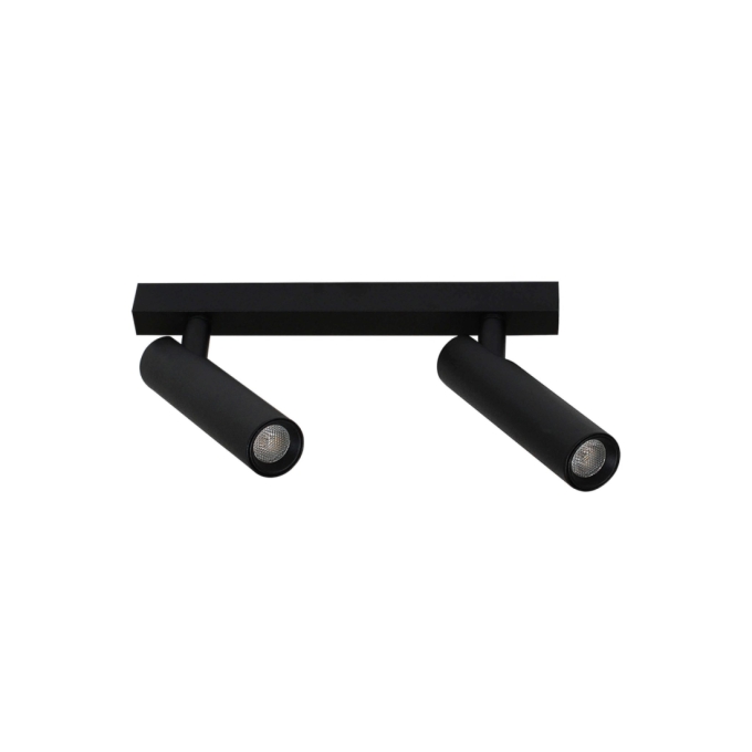 Spot Newline Snello 2 10 watts 2700K PRETO Antiofuscante 200x28x150MM HSP03004LED27 PREN 