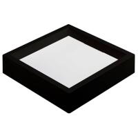 Painel Sobrepor Quadrado Nordecor Kais 24 watts 4000K Preto Bivolt 282x282mm 4256 PREN