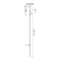 Poste Balizador Stella Preto Organik Direconal 24V 1W 2700K 40° 250mm STL25778/27