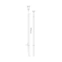 Poste Balizador Stella Preto Organik Externo 24V 0,75W 2700K 250° 1000mm STL25771/27