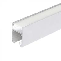 Perfil de Sobrepor Nordecor Fusy Branco 37x26mm Barra de 3 metros Alojamento para Fonte Slim 4205