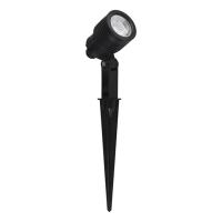 Espeto Jardim Germany Clear LED 6 watt 3000K 38° IP65 Bivolt Preto Ø55x270mm 12086316 PREN