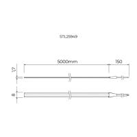 Fita Led 24V Stella All Light Pro Free Cut 15 watts/mt 2700K 8mm IRC97 IP65 (Rolo 5 metros) STL25949/27