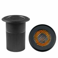 Embutido de Solo Stella Focco Grid 10 Watts 3000K IP67 12° Bivolt Grade Antiofuscante Preto STH8717/30 PREN