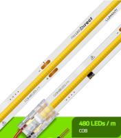 Fita LED Lumanti 15w/mt 220V 3000K 480 leds COB IP33 8mm IRC80 1500 lumens (5 metros) FD33315 PREN