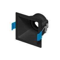 Spot Embutido Direcionável Stella Square Preto Mini Dicróica 74x74mm STH8910PTO PREN