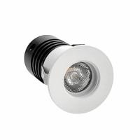 Mini Embutido Nordecor Auko Redondo 1 watts 3000K 30° Branco Ø25x38x22mm IRC90 Bivolt 6536 PREN