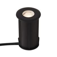Embutido de Solo Nordecor Mies 2 watts 2700K 24V IRC97 24° IP67 Preto Ø52x80mm 6617 PREN