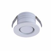 Mini Spot Embutido Nordecor Nobi Redondo 3 watts 3000K Branco Ø43x28mm 6439 PREN