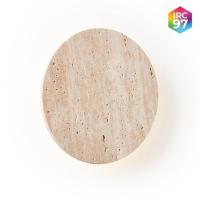 Arandela Nordecor Tivo Sole 6 watts 3000K IRC97 Mármore Travertino Ø150mm 90005 PREN