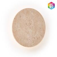 Arandela Nordecor Tivo Sole 10 watts 3000K IRC97 Mármore Travertino Ø250mm 90006 PREN
