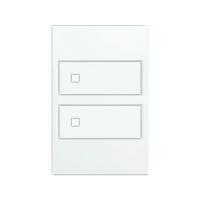 Interruptor Stella Duplo S. Touch Policarbonato Branco STO25012BR