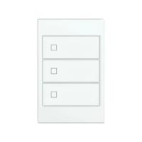 Interruptor Stella Triplo S. Touch Policarbonato Branco STO25013BR